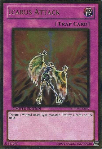 Ataque de Ícaro [GLD3-EN049] Oro Raro 
