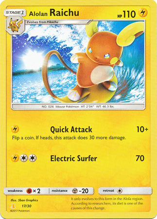 Alolan Raichu (17/30) [Sol y Luna: Kit de entrenador - Alolan Raichu] 