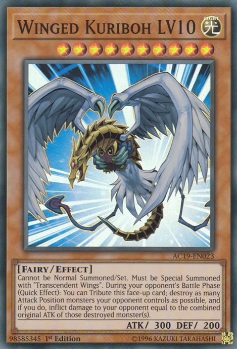 Kuriboh alado LV10 [AC19-EN023] Súper raro 