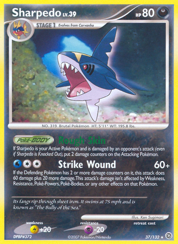 Sharpedo (37/132) [Diamante y perla: maravillas secretas] 
