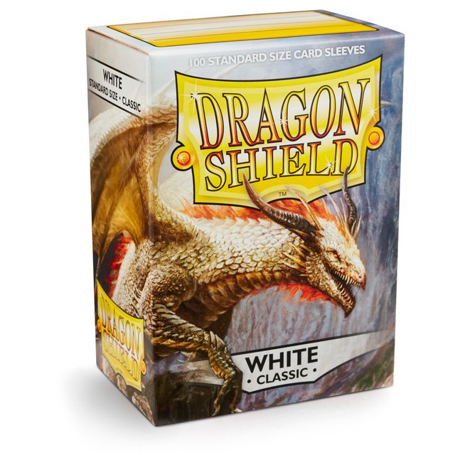 Dragon Shield Sleeves - White (100 protectores)