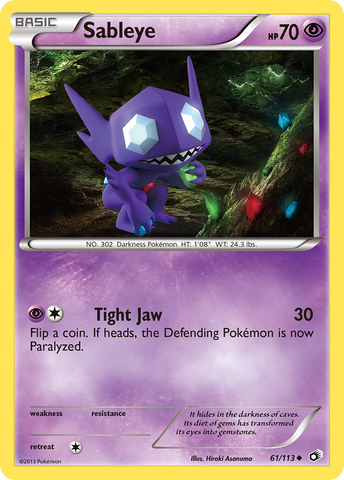 Sableye (61/113) [Blanco y negro: Tesoros legendarios] 