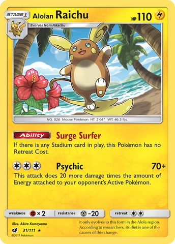 Alolan Raichu (31/111) [Sol y Luna: Invasión Carmesí] 