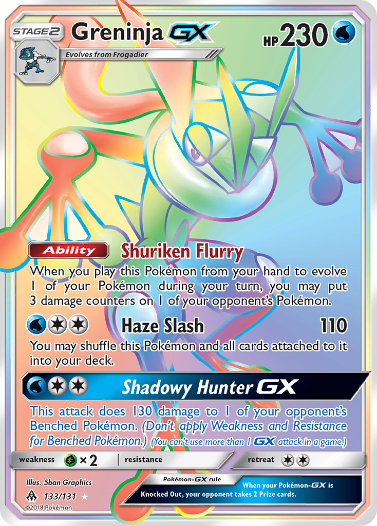 Greninja GX (133/131) [Sol y Luna: Luz Prohibida] 