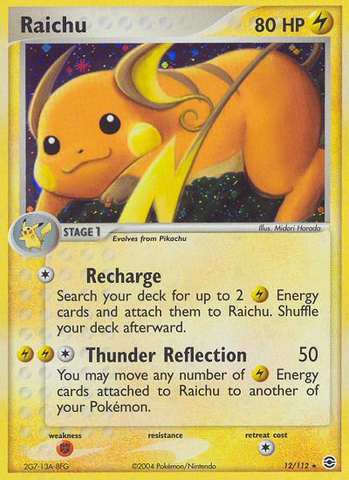 Raichu (12/112) [EX: Rojo fuego y verde hoja] 