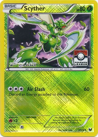 Scyther (4/108) (Promoción de liga, segundo lugar) [Blanco y negro: Exploradores oscuros] 