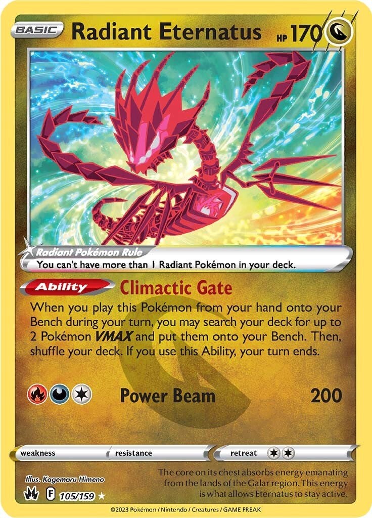 Radiant Eternatus (105/159) [Espada y escudo: Crown Zenith] 
