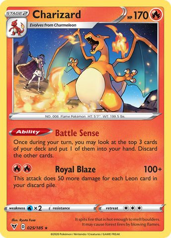 Charizard (025/185) [Espada y escudo: voltaje vivo]