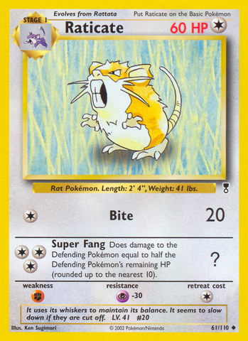 Raticate (61/110) [Colección legendaria] 