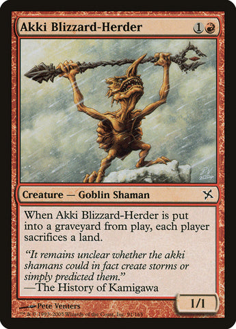 Akki Blizzard-Herder [Traidores de Kamigawa] 