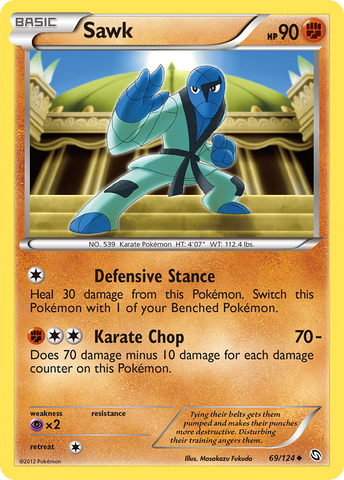 Sawk (69/124) [Blanco y negro: Dragones exaltados] 