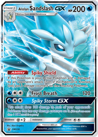 Alolan Sandslash GX (SM236) [Sol y luna: Promociones de Black Star] 