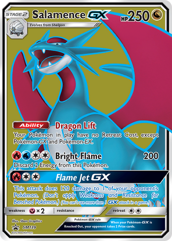 Salamence GX (SM139) [Sol y Luna: Promociones de Black Star] 
