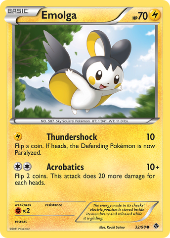 Emolga (32/98) [Blanco y negro: poderes emergentes] 