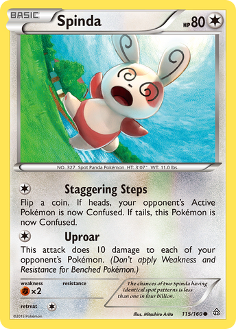Spinda (115/160) [XY: Choque primigenio] 
