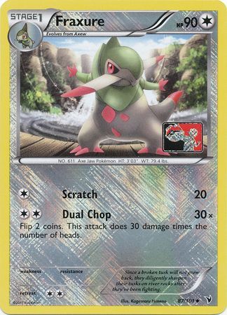 Fraxure (87/101) (Promoción de liga) [Blanco y negro: victorias nobles] 