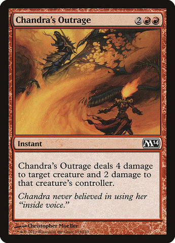 La indignación de Chandra [Magic 2014] 