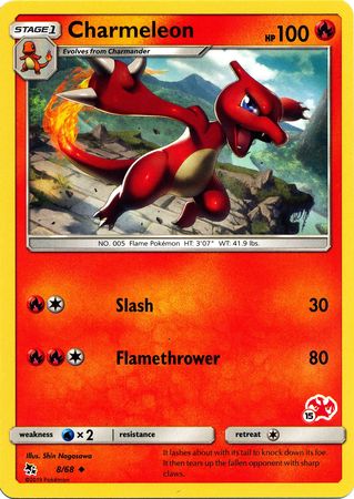 Charmeleon (8/68) (Sello Charizard n.° 15) [Academia de batalla 2020] 