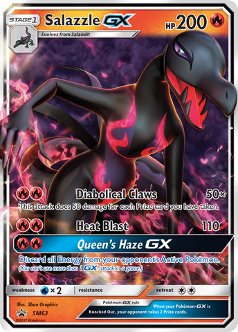 Salazzle GX (SM63) [Sol y Luna: Promociones de Black Star] 