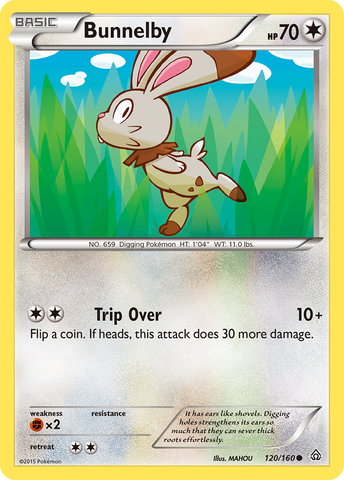 Bunnelby (120/160) [XY: Choque primigenio] 
