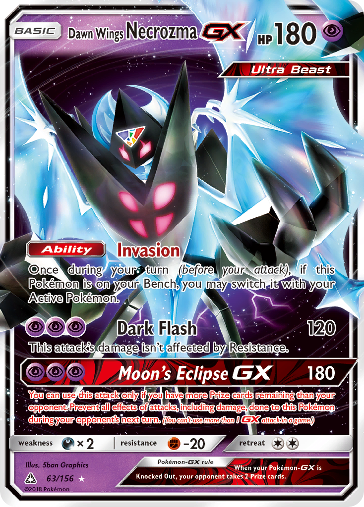 Dawn Wings Necrozma GX (63/156) [Sol y Luna: Ultra Prisma] 