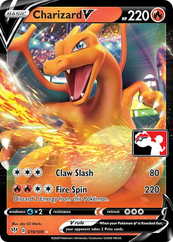 Charizard V (019/189) [Paquete de premios Serie Uno] 
