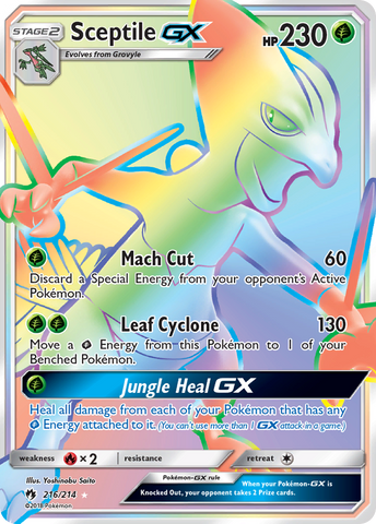 Sceptile GX (216/214) [Sol y Luna: Trueno perdido] 