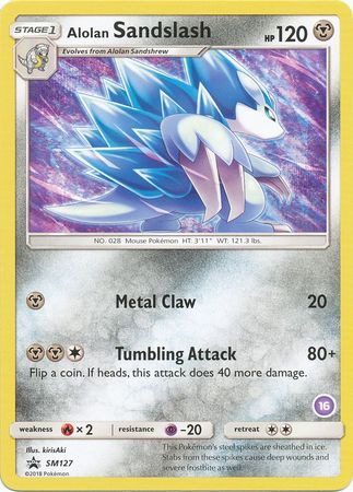 Alolan Sandslash (SM127) (Exclusivo de cubierta #16) [Sol y Luna: Kit de entrenador - Alolan Sandslash] 