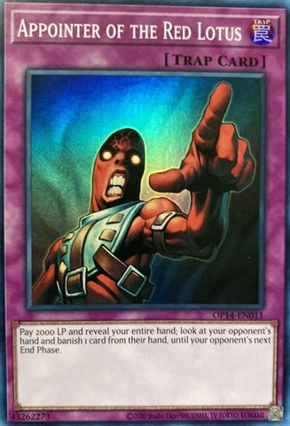 Designador del Loto Rojo [OP14-EN011] Súper Raro 