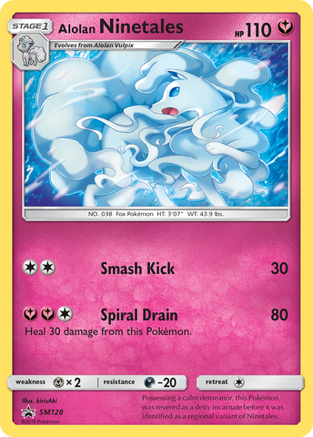 Alolan Ninetales (SM128) [Sol y Luna: Promociones de Black Star] 