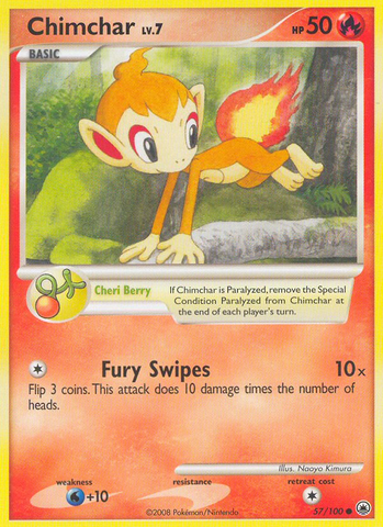 Chimchar (57/100) [Diamante y Perla: Amanecer majestuoso] 
