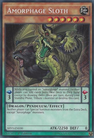 Perezoso Amorphage [SHVI-EN030] Secreto Raro 
