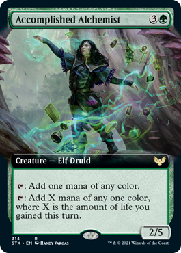 Alquimista consumado (arte extendido) [Strixhaven: Escuela de magos] 