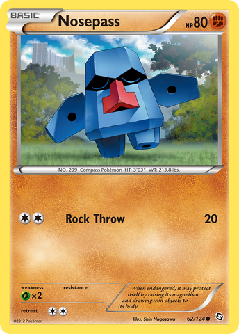 Nosepass (62/124) [Blanco y negro: Dragones exaltados] 