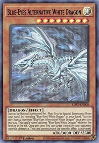 Dragón blanco alternativo de ojos azules (azul) [LDS2-EN008] Ultra raro 