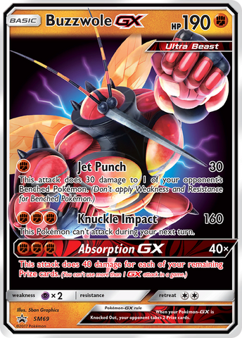 Buzzwole GX (SM69) [Sol y Luna: Promociones de Black Star] 
