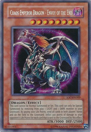 Dragón Emperador del Caos - Enviado del Fin [IOC-EN000] Secreto Raro 