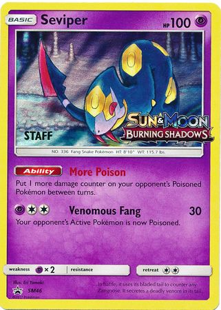Seviper (SM46) (Promoción de presentación del personal) [Sol y luna: Promociones de Black Star] 
