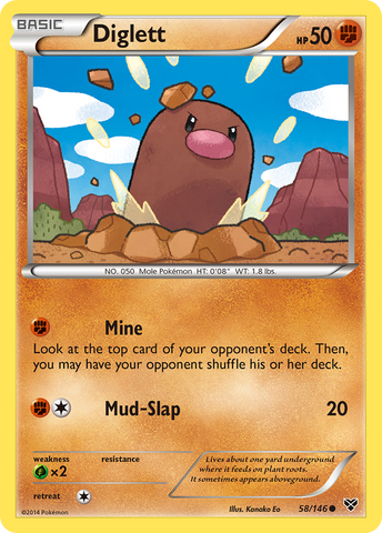 Diglett (58/146) [XY: Conjunto básico] 
