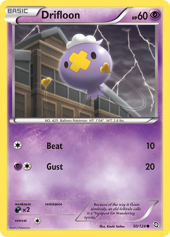 Drifloon (50/124) [Blanco y negro: Dragones exaltados] 