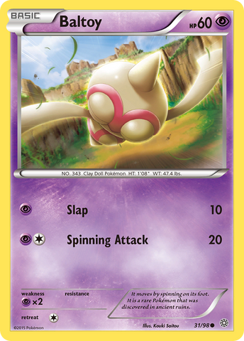 Baltoy (31/98) [XY: Orígenes antiguos] 