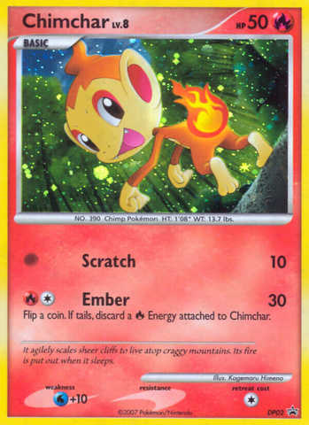 Chimchar (DP02) [Diamante y Perla: Promociones Black Star] 
