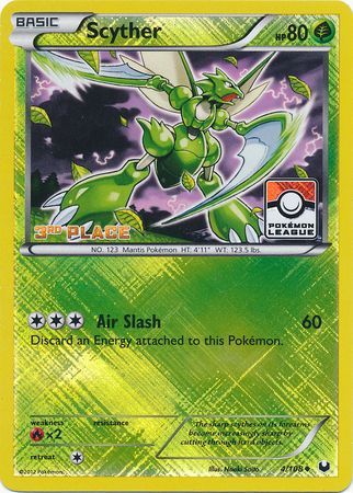 Scyther (4/108) (Tercer lugar en promoción de liga) [Blanco y negro: Exploradores oscuros] 