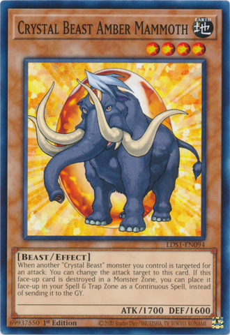 Bestia de Cristal Mamut Ámbar [LDS1-EN094] Común 
