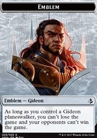Emblema de Gideon of the Trials // Ficha zombi de doble cara [Fichas Amonkhet] 