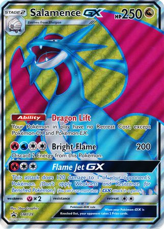 Salamence GX (SM139) (Tarjeta Jumbo) [Sol y Luna: Promociones Black Star] 