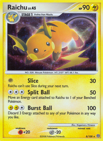 Raichu (8/100) [Diamante y Perla: Stormfront] 