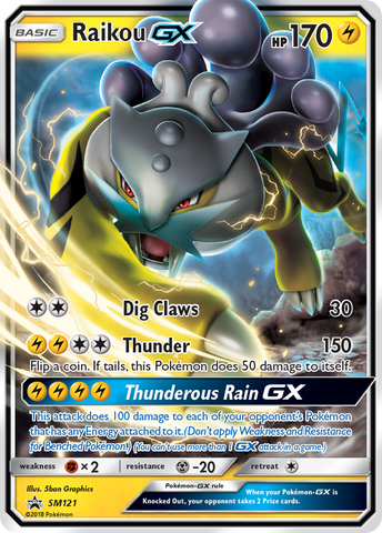 Raikou GX (SM121) [Sol y Luna: Promociones de Black Star] 