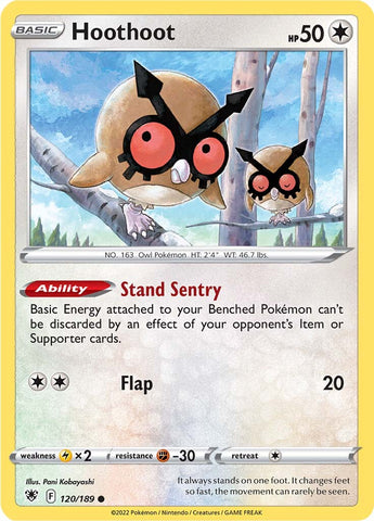 Hoothoot (120/189) [Espada y escudo: Resplandor astral] 