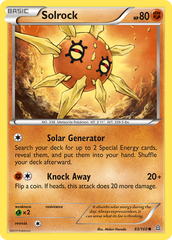Solrock (83/160) [XY: Choque primigenio] 